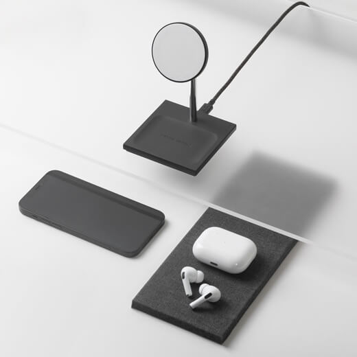 Быстрое беспроводное зарядное устройство Native Union Snap 2 in 1 MagSafe для iPhone | AirPods