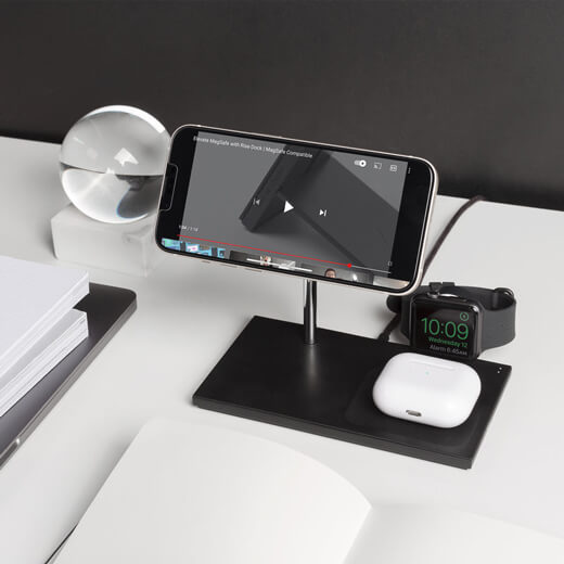 Бездротовий зарядний пристрій Native Union Snap 3 in 1 MagSafe для iPhone | AirPods | Apple Watch (US+адаптер)