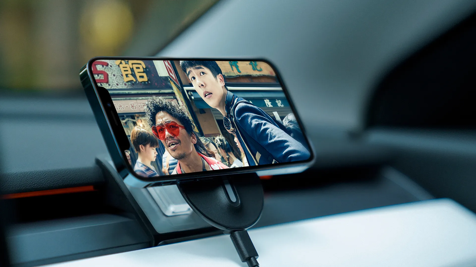 Магнітний автотримач із бездротовою зарядкою Neekin Energy W2 Wireless Charger Black