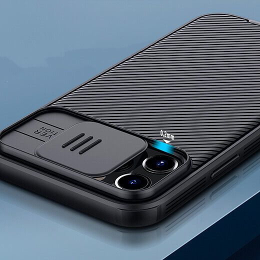 Чорний силіконовий чохол Nillkin CamShield Pro Case для iPhone 12/12 Pro