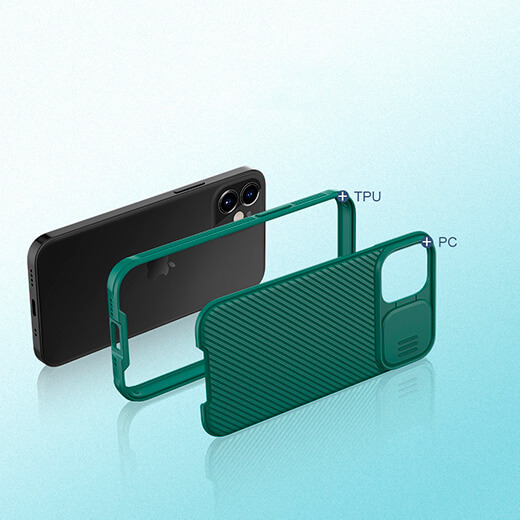 Чорний силіконовий чохол Nillkin CamShield Pro Case для iPhone 12 mini