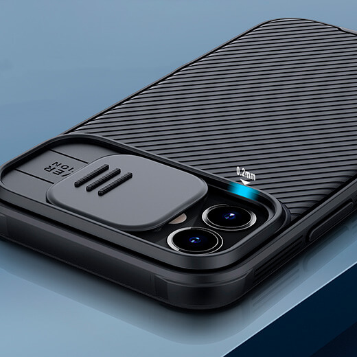 Чорний силіконовий чохол Nillkin CamShield Pro Case для iPhone 12 mini