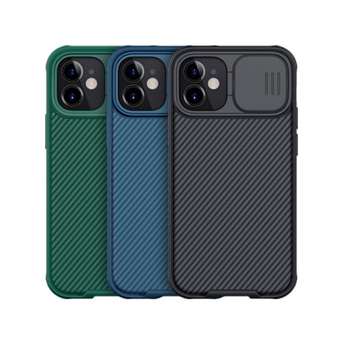 Чорний силіконовий чохол Nillkin CamShield Pro Case для iPhone 12 mini