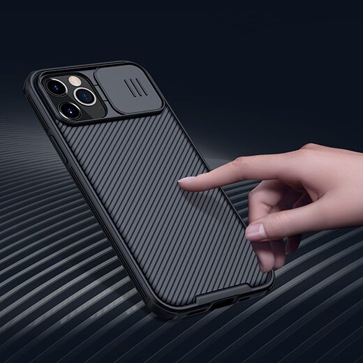 Чорний силіконовый чохол Nillkin CamShield Pro Case Black для iPhone 12 Pro Max