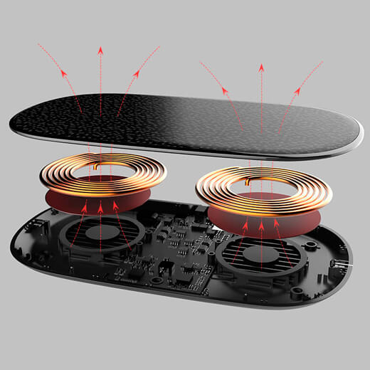 Беспроводное зарядное устройство Nillkin Double Shadows Dual 10W
