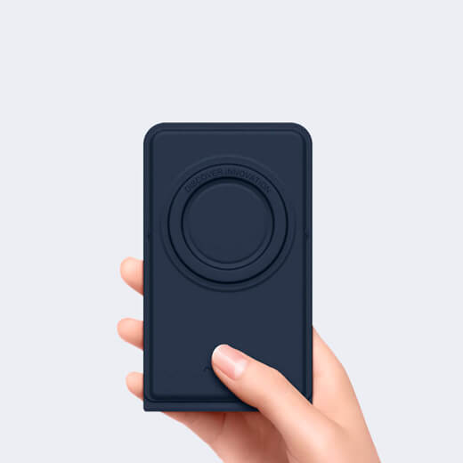 Новинка — магнитная подставка Nillkin SnapBase MagSafe Silicone Black для iPhone 14 | 13 | 12