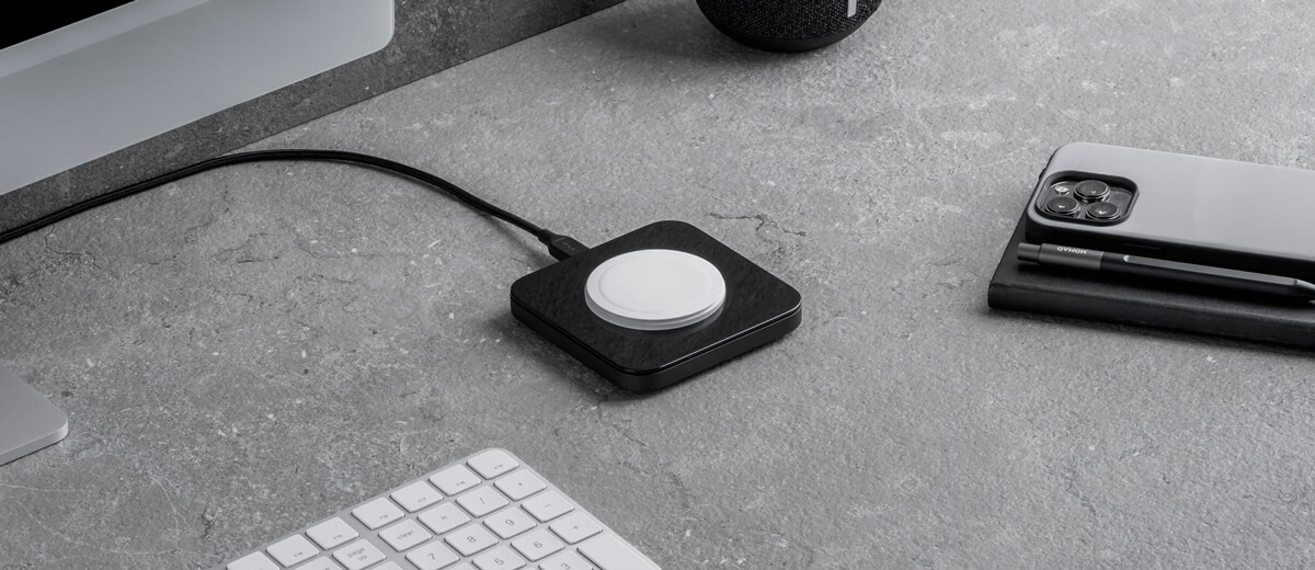 Бездротовий зарядний пристрій Nomad Base One MagSafe Charger Carbide для iPhone купити
