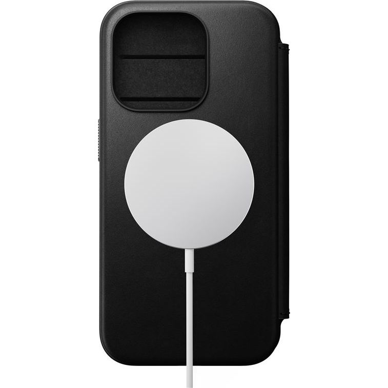 Функціональність чохла Nomad Modern Leather для Apple iPhone 15 Pro, чорний