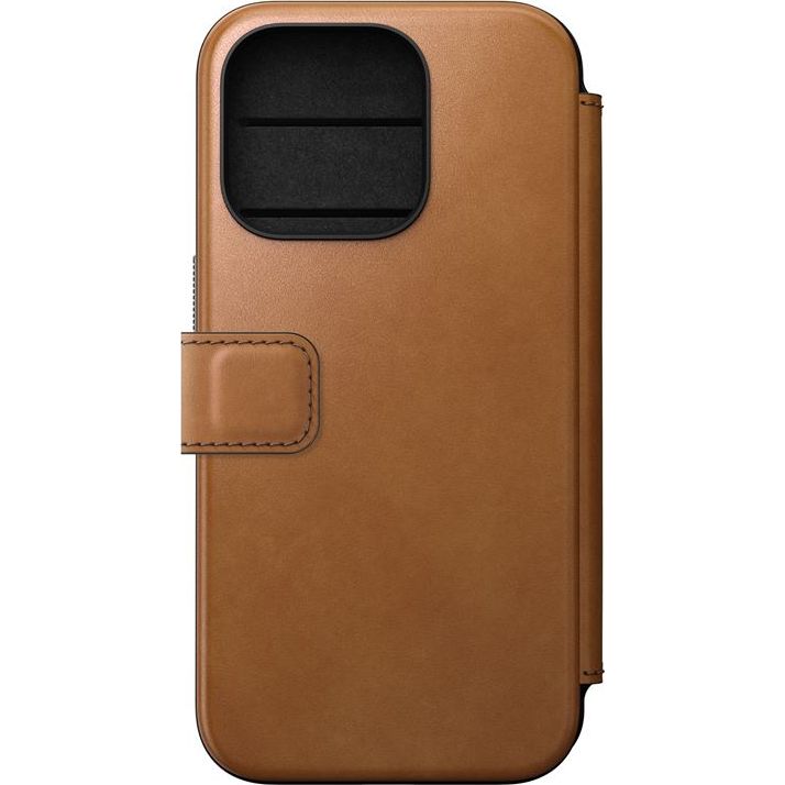 Чохол Nomad Modern Leather Folio для Apple iPhone 15 Pro, коричневий