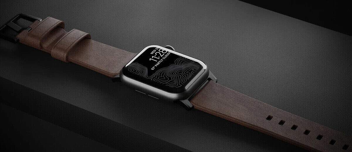 Кожаный ремешок Nomad Modern Strap для Apple Watch 40mm | 38mm Series SE | 6 | 5 | 4 | 3 | 2 | 1