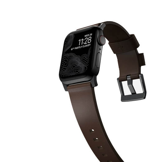 Кожаный ремешок Nomad Modern Strap для Apple Watch 40mm | 38mm Series SE | 6 | 5 | 4 | 3 | 2 | 1