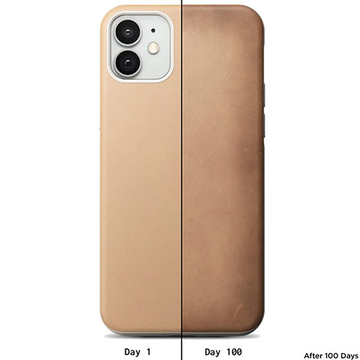 Шкіряний чохол Nomad Rugged Case Horween Leather Natural для iPhone 12 mini