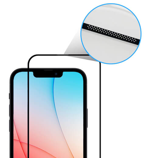 100-відсотковий захист екрана iPhone разом із захисним склом oneLounge 1Edge Full 3D DustProof для iPhone 14 | 13 | 13 Pro
