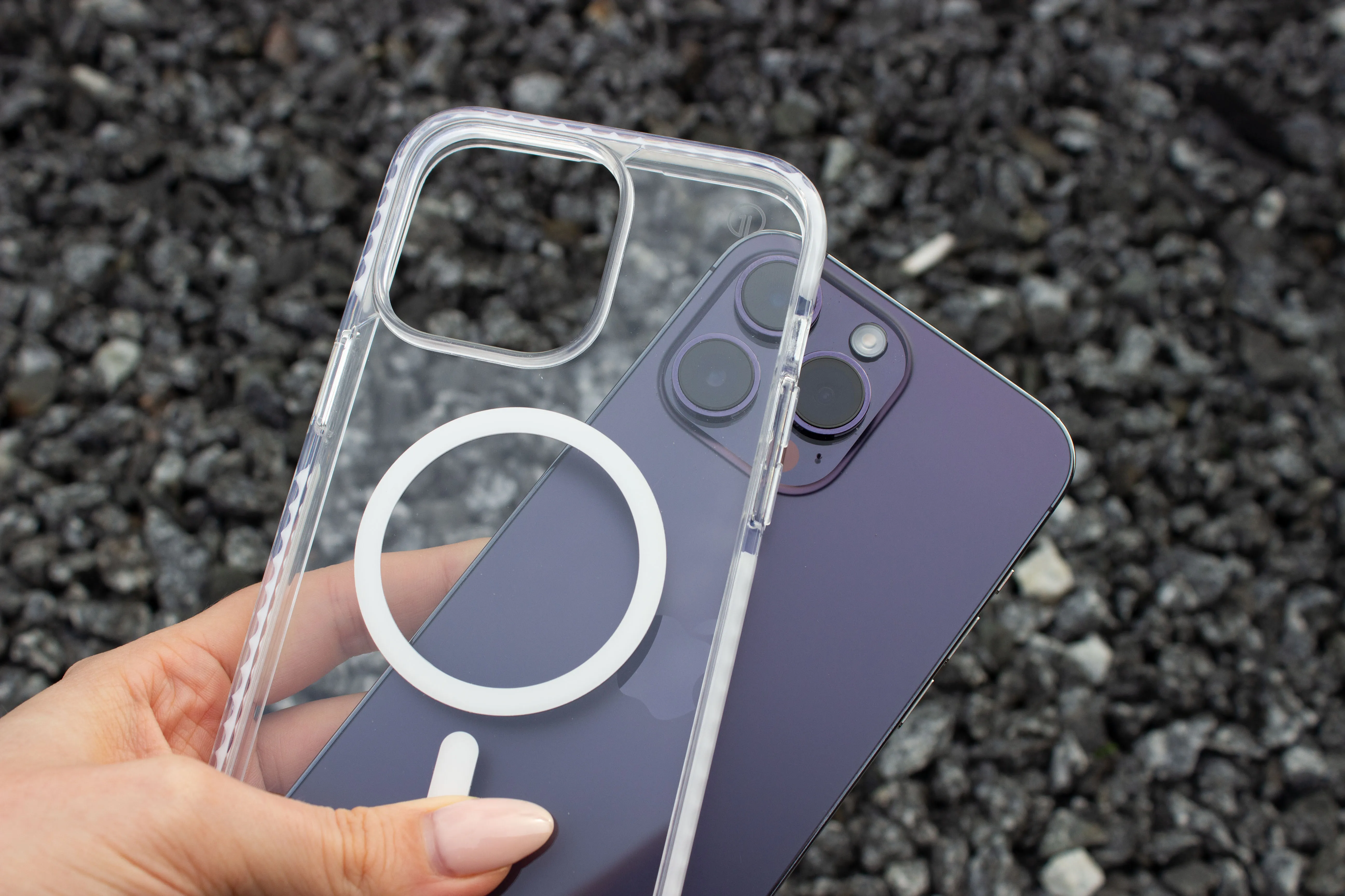 Прозорий чохол oneLounge 1Mag Bumper MagSafe для iPhone 14 Pro