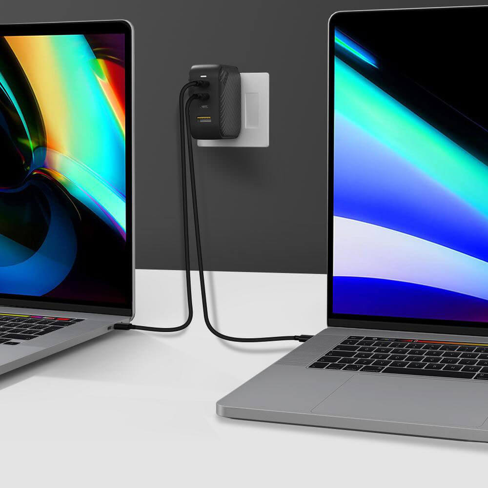 Особливості швидкого зарядного пристрою oneLounge 1Power GaN 100W 3xUSB-C + USB-A для MacBook | iPhone | iPad
