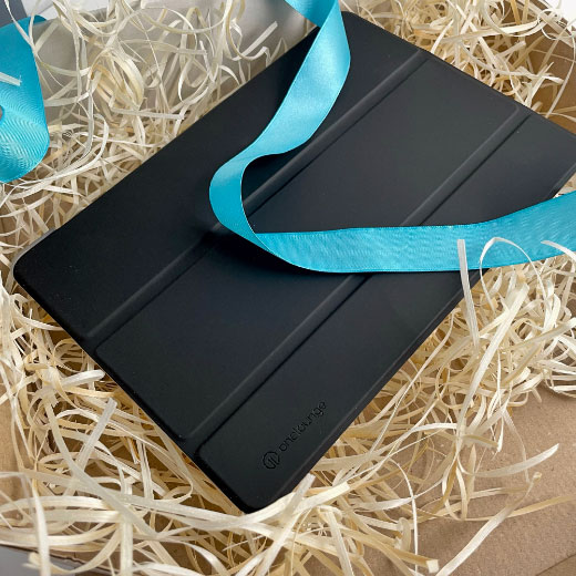 Новий чохол-книжка oneLounge 1Silicol Black | Clear для iPad 9 | 8 | 7 10.2" (2021 | 2020 | 2019)