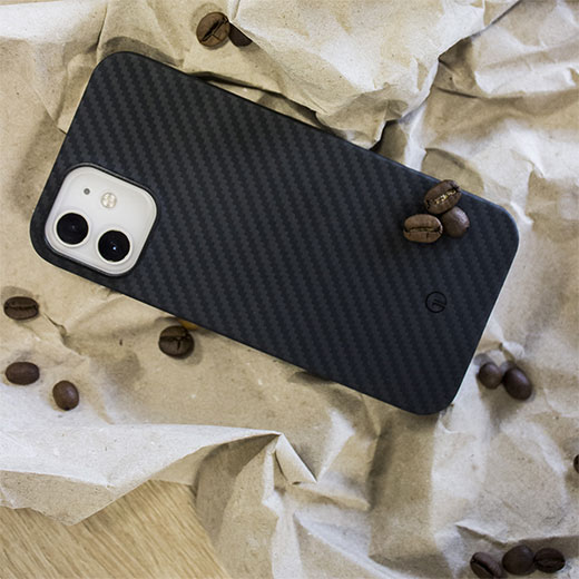 Прочные материалы карбонового (кевлар) чехла oneLounge 1Thin Aramid для iPhone 12 | 12 Pro