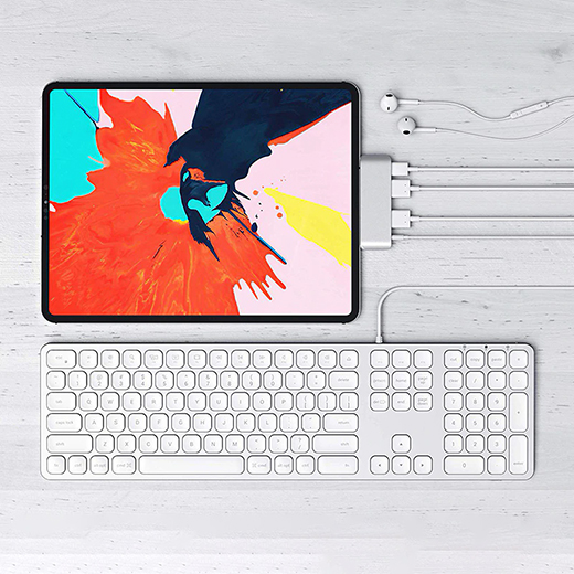 Хаб (адаптер) iLoungeMax 4 in 1 USB Type-C to HDMI | USB 3.0 | USB-C PD Charging | 3.5mm для iPad Pro 2020