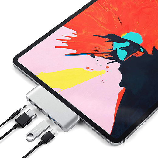 Хаб (адаптер) iLoungeMax 4 in 1 USB Type-C to HDMI | USB 3.0 | USB-C PD Charging | 3.5mm для iPad Pro 2020