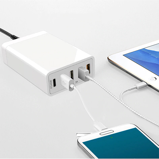 Швидке настільний зарядний пристрій iLoungeMax 5 in 1 PD 60W + QC 3.0 для телефонів | iPhone | iPad | MacBook
