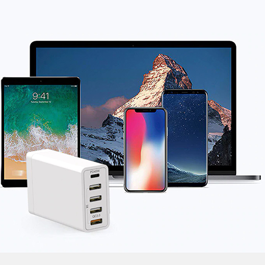 Швидке настільний зарядний пристрій iLoungeMax 5 in 1 PD 60W + QC 3.0 для телефонів | iPhone | iPad | MacBook