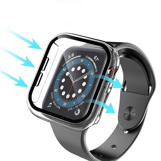 Прозрачный чехол с защитным стеклом iLoungeMax Clear Premium Case PC+Glass для Apple Watch 40mm
