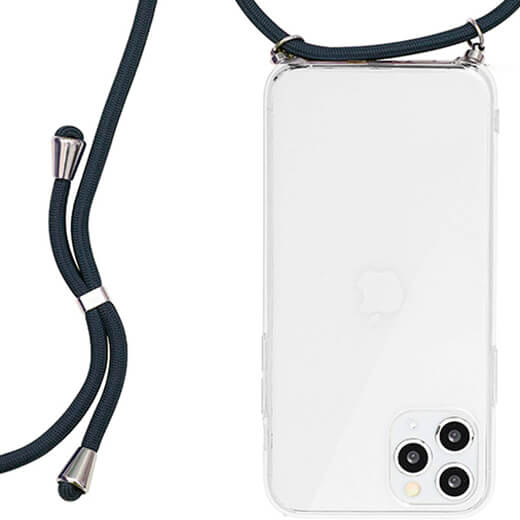 Прозорий чохол на шнурку iLoungeMax Crossbody Case Soft TPU Clear для iPhone 12