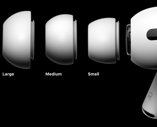 Силіконові амбушури iLoungeMax Black для AirPods Pro (S | M | L)