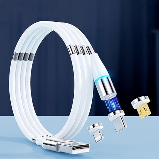 Зарядний магнітний кабель iLoungeMax Magnetic Cable Micro-USB / Type-C / Lightning