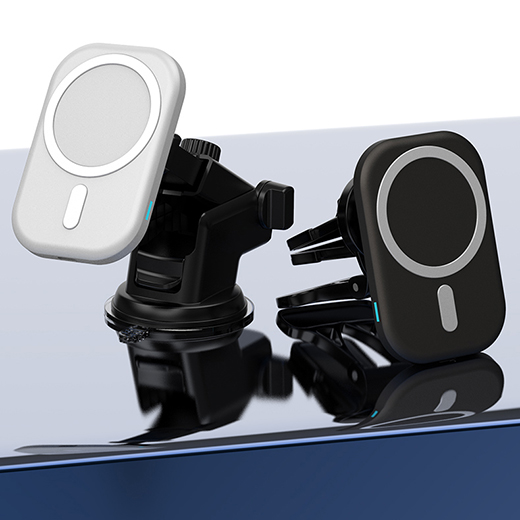 Автомобильный держатель на присоске iLoungeMax MagSafe Car Charger 15W для iPhone 14 | 13 | 12 (с поддержкой анимации)