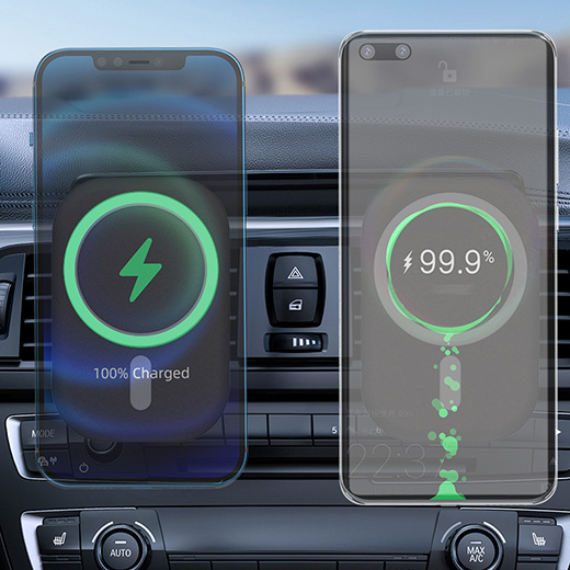 Автомобильный держатель на присоске iLoungeMax MagSafe Car Charger 15W для iPhone 14 | 13 | 12 (с поддержкой анимации)