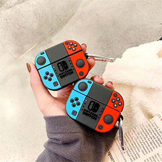 Силиконовый чехол с карабином iLoungeMax Nintendo Switch для AirPods Pro