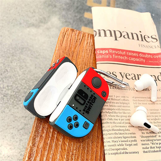 Силиконовый чехол с карабином iLoungeMax Nintendo Switch для AirPods Pro