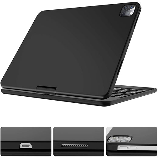 Чехол-клавиатура iLoungeMax Rotatable Case Keyboard with Color Backlit для iPad Pro 11