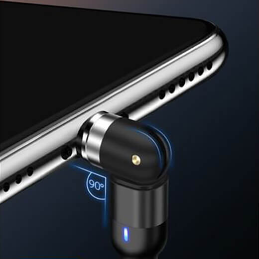 Зарядний магнітний кабель iLoungeMax Rotate Magnetic Cable Micro-USB / Type-C / Lightning 1m