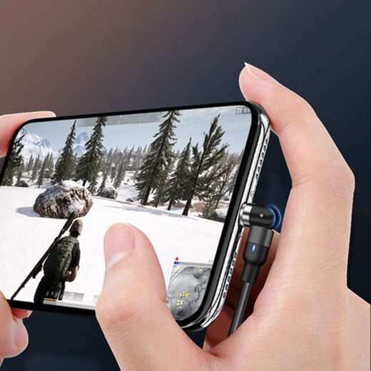 Зарядний магнітний кабель iLoungeMax Rotate Magnetic Cable Micro-USB / Type-C / Lightning 1m