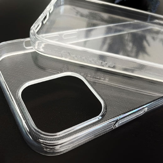 Тонкий прозрачный TPU чехол oneLounge SilicolDots для iPhone 12 (5.4")