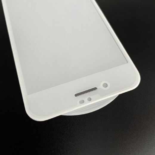 Лучшая защита дисплея iPhone 7 Plus | 8 Plus с защитным 3D стеклом oneLounge SilicolEdge White