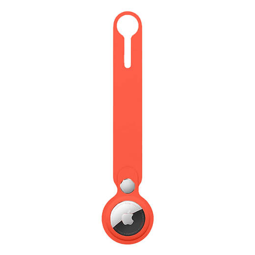Брелок-петля iLoungeMax Silicone Loop Electric Orange для AirTag OEM