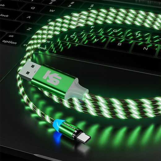 Светодиодный магнитный кабель iLoungeMax USB-A to Lightning для iPhone | iPad | iPod