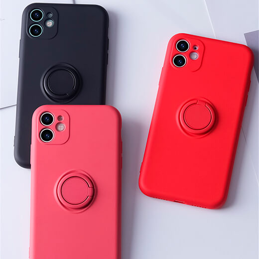 Силиконовый чехол iLoungeMax With Ring Forest Green для iPhone 11