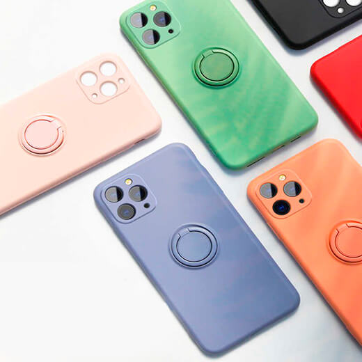 Силіконовий чохол iLoungeMax With Ring Black для iPhone 11 Pro