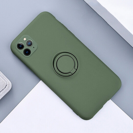 Силіконовий чохол iLoungeMax With Ring Black для iPhone 11 Pro