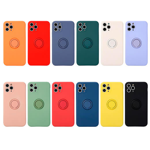 Силіконовий чохол iLoungeMax With Ring Black для iPhone 11 Pro