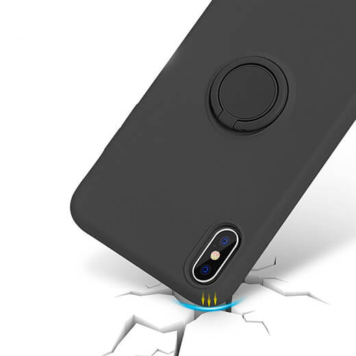 Силиконовый чехол iLoungeMax With Ring Forest Green для iPhone X/XS