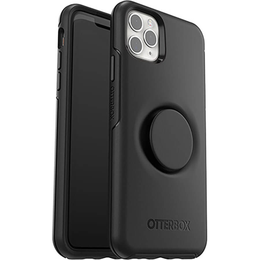 Чохол-підставка (з попсокетом) OtterBox Pop Symmetry Series Case Black для iPhone 11 Pro Max 