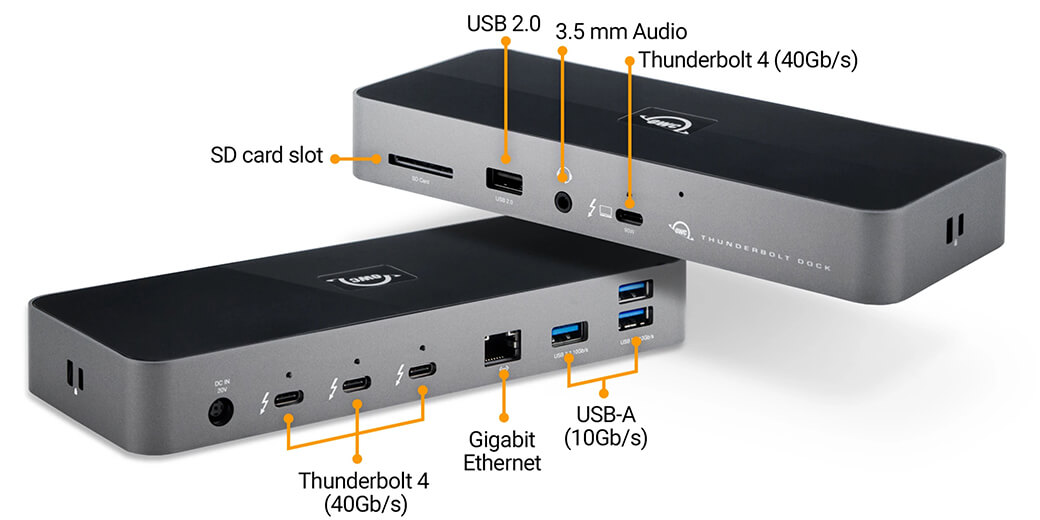 Док-станция OWC Thunderbolt 4 Dock 4K60Hz для MacBook | iPad