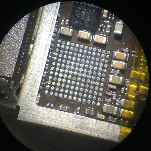 Пайка аудиокодека iPhone 7