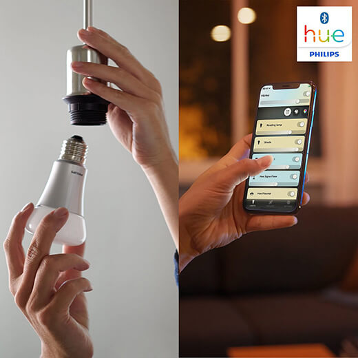 Умные светодиодные лампочки Philips Hue White Ambiance E27 Apple HomeKit (1 шт.)