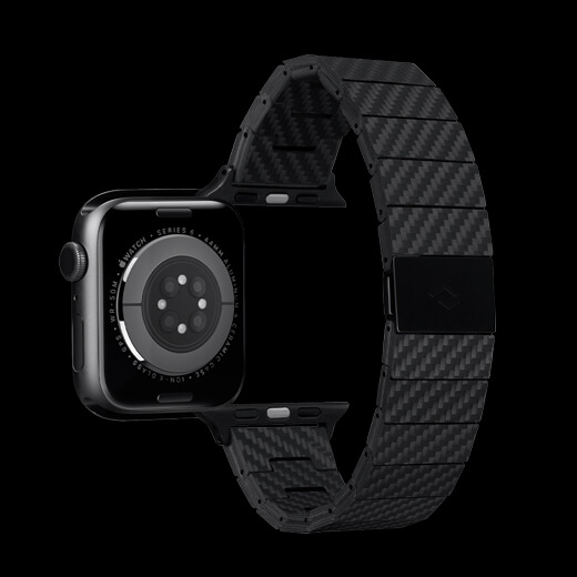 Карбоновий ремінець Pitaka Carbon Fiber Retro для Apple Watch 44mm | 42mm Series SE | 6 | 5 | 4 | 3 | 2 | 1